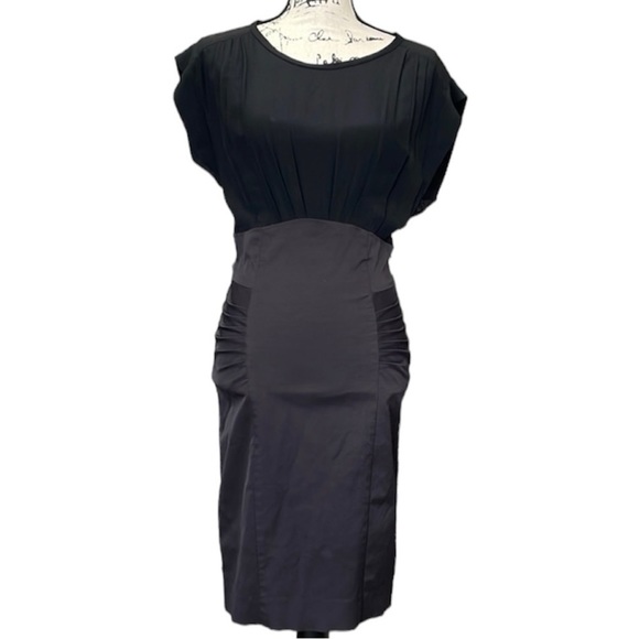 MAJE Midi Black Dress - Picture 1 of 11